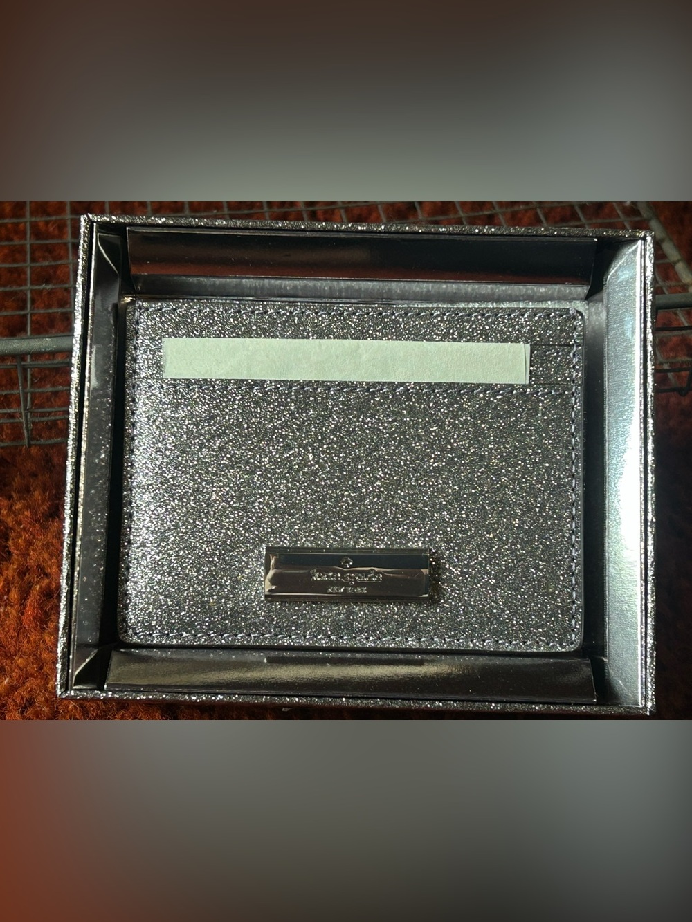 Kate Spade New York Kenzie Boxed Glitter Small Slim Cardholder